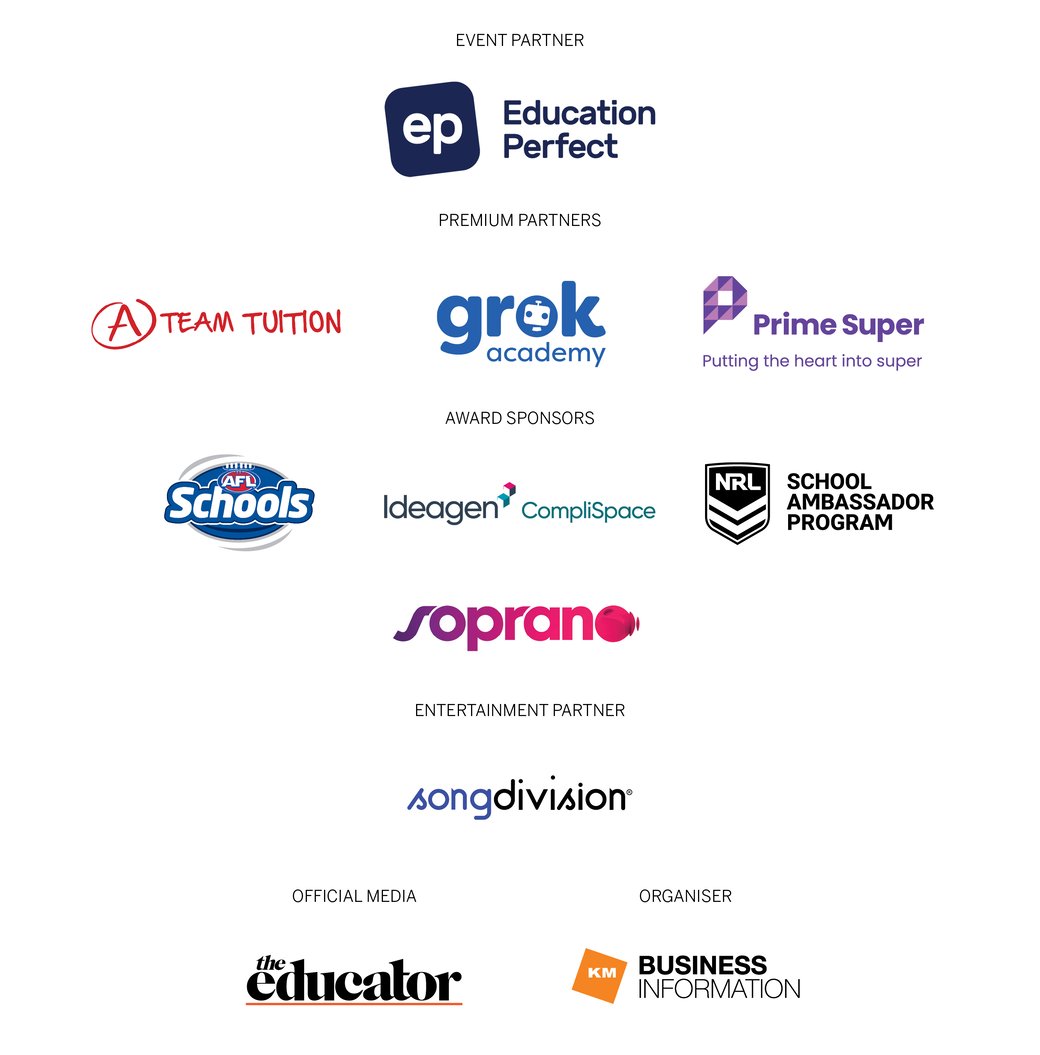 Australian Education Awards 2023 sponsors